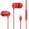 type c metal earphones