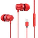 type c metal earphones